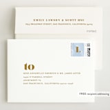 "Bold Arrival" - Birth Announcement Thank You Cards in Golden by Ana Sharpe - FREE Recipient Addressing