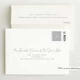 "Chic Introduction" - Birth Announcement Thank You Cards in Storm by Olivia Raufman - FREE Recipient Addressing