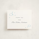 "Luna" - Flat Birth Announcement Thank You Cards in Lake by Megan Davis - Front