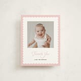 "handdrawn style" - Flat Birth Announcement Thank You Cards in Marshmallow by Benita Crandall - Front
