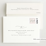 "Just Lovely" - Birth Announcement Thank You Cards in Shell by Lea Delaveris - FREE Recipient Addressing