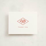 "Madison" - Flat Birth Announcement Thank You Cards in Sienna by Jennifer Lew - Front