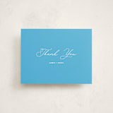 "Congratulations" - Flat Birth Announcement Thank You Cards in Ocean by Jen Ramsey - Front