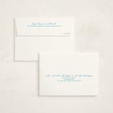 "Congratulations" - Flat Birth Announcement Thank You Cards in Ocean by Jen Ramsey - FREE Recipient Addressing