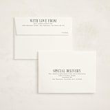 "Simply stated" - Flat Birth Announcement Thank You Cards in Cloud by Owl and Toad - FREE Recipient Addressing