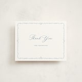 "Constance" - Flat Birth Announcement Thank You Cards in Powder by Paper Raven Co. - Front