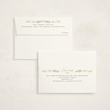 "Dainty Wreath" - Flat Birth Announcement Thank You Cards in Lemon by Erin L. Wilson - FREE Recipient Addressing