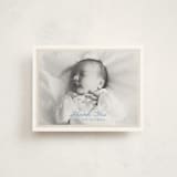 "Opus" - Flat Birth Announcement Thank You Cards in Tugboat by Alexandra Cohn - Front