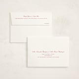 "Preppy Cloud" - Flat Birth Announcement Thank You Cards in Strawberry by Carolyn MacLaren - FREE Recipient Addressing