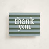 "Classic Color" - Flat Birth Announcement Thank You Cards in Fern by Kelly Watkins - Front