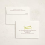 "Retro" - Flat Birth Announcement Thank You Cards in Mauve by Inkblot Design - FREE Recipient Addressing