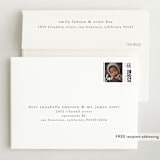 "Simple Type" - Birth Announcement Thank You Cards in Midnight by Faith Dorn - FREE Recipient Addressing