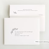 "Graceful Laurels" - Foil-Pressed Birth Announcement Thank You Cards in Lace by Jessica Williams - FREE Recipient Addressing