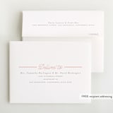 "Byline" - Foil-Pressed Birth Announcement Thank You Cards in Melon by Laura Hankins - FREE Recipient Addressing
