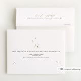 "Starlit Sky" - Foil-Pressed Birth Announcement Thank You Cards in Cloud by Molly Wiggins - FREE Recipient Addressing