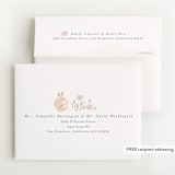 "Garden Fox" - Foil-Pressed Birth Announcement Thank You Cards in Peach by Hannah Williams - FREE Recipient Addressing