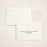 "embellished bows" - Foil-Pressed Birth Announcement Thank You Cards in Bubblegum by Baumbirdy - FREE Recipient Addressing