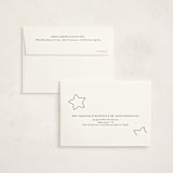 "Cute Stars" - Foil-Pressed Birth Announcement Thank You Cards in Snow by Iveta Angelova - FREE Recipient Addressing