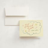 "Whimsy" - Foil-Pressed Birth Announcement Thank You Cards in Confetti by Inkblot Design - Front