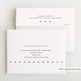 "Mini Hearts Frame" - Foil-Pressed Birth Announcement Thank You Cards in Rose by Stacey Meacham - FREE Recipient Addressing