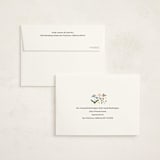 "Garden Lullaby Dream" - Foil-Pressed Birth Announcement Thank You Cards in Soft Linen by Tasha Meurer - FREE Recipient Addressing