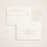 "Plum Perfect" - Foil-Pressed Birth Announcement Thank You Cards in Ballet Slipper by Megan Davis - FREE Recipient Addressing