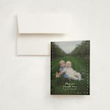 "Twinkle" - Foil-Pressed Birth Announcement Thank You Cards in Oatmeal by Adelyn T. - Front