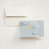 "Sweet Dreams" - Foil-Pressed Birth Announcement Thank You Cards in Night by letterfix - Front
