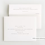 "Simply Sweet" - Foil-Pressed Birth Announcement Thank You Cards in Clay by Carolyn Nicks - FREE Recipient Addressing