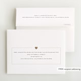 "Lovely" - Foil-Pressed Birth Announcement Thank You Cards in Ink by Kasia Labocki - FREE Recipient Addressing