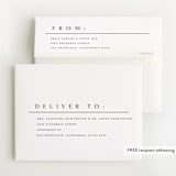 "minimalist" - Foil-Pressed Birth Announcement Thank You Cards in Snowfall by Melanie Kosuge - FREE Recipient Addressing