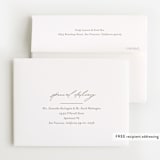 "Glimmer" - Foil-Pressed Birth Announcement Thank You Cards in Sugar by Jessica Williams - FREE Recipient Addressing