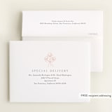 "little posy" - Foil-Pressed Birth Announcement Thank You Cards in Snow by Susan Asbill - FREE Recipient Addressing