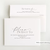 "Scripted Welcome" - Foil-Pressed Birth Announcement Thank You Cards in Cloud by Jackie Crawford - FREE Recipient Addressing