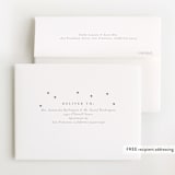 "Heart Sprinkle" - Foil-Pressed Birth Announcement Thank You Cards in Cotton by Meggy Masters - FREE Recipient Addressing