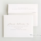"Border script" - Foil-Pressed Birth Announcement Thank You Cards in Powder by Creo Study - FREE Recipient Addressing