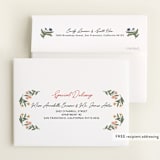 "Wildflowers" - Foil-Pressed Birth Announcement Thank You Cards in Forest by Elly - FREE Recipient Addressing