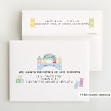 "Toy Blocks" - Foil-Pressed Birth Announcement Thank You Cards in Pastel by Elly - FREE Recipient Addressing