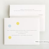 "Smiley Face" - Foil-Pressed Birth Announcement Thank You Cards in Dandelion by Baumbirdy - FREE Recipient Addressing