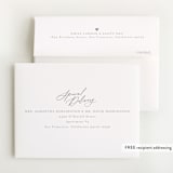 "Cara" - Foil-Pressed Birth Announcement Thank You Cards in Marshmallow by Everett Paper Goods - FREE Recipient Addressing