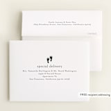 "Modern lines" - Foil-Pressed Birth Announcement Thank You Cards in Cotton by Stacey Meacham - FREE Recipient Addressing