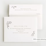 "Tiny Sprigs" - Foil-Pressed Birth Announcement Thank You Cards in Latte by Kristie Kern - FREE Recipient Addressing