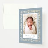 "Star Bright" - Foil-Pressed Birth Announcement Thank You Cards in Slateblue by Meggy Masters - Front