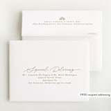 "Welcoming" - Foil-Pressed Birth Announcement Thank You Cards in Cotton by Everett Paper Goods - FREE Recipient Addressing
