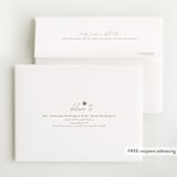 "our little sweetheart" - Foil-Pressed Birth Announcement Thank You Cards in Fawn by Jen Tips - FREE Recipient Addressing