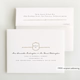 "Antique" - Foil-Pressed Birth Announcement Thank You Cards in Pearl by Corinne Malesic - FREE Recipient Addressing