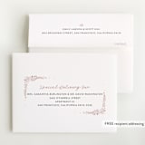 "Delicate Collage" - Foil-Pressed Birth Announcement Thank You Cards in Burnt Rose by Amy Payne - FREE Recipient Addressing