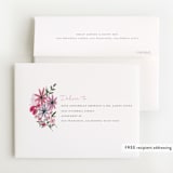 "Blossom Baby" - Foil-Pressed Birth Announcement Thank You Cards in Rose by Morgan Ramberg - FREE Recipient Addressing