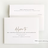 "gilded introduction" - Foil-Pressed Birth Announcement Thank You Cards in Milk by Susan Asbill - FREE Recipient Addressing