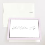 "Bon Bon" - Foil-Pressed Birth Announcement Thank You Cards in Wisteria by Megan Davis - Front